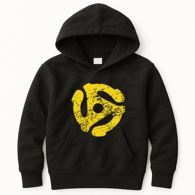 Vinyl Record 45 Rpm Spindle Adapter T Kids Hoodie