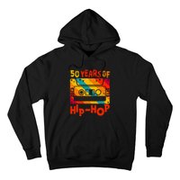 Vintage Retro 50th Anniversary Of Hip Hop 50 Years Of Hip Hop Old Music Gift Hoodie