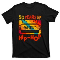 Vintage Retro 50th Anniversary Of Hip Hop 50 Years Of Hip Hop Old Music Gift T-Shirt