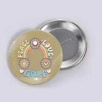 Vintage Retro 60s Peace Love Golf Button