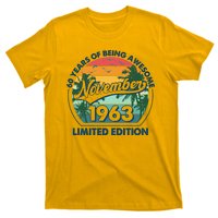 Vintage Retro 60 Years Of Being Awesome November 1963 Birthday T-Shirt