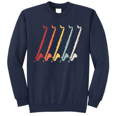 Vintage Retro 70s Bass Clarinet For Clarinet Players Sweatshirt