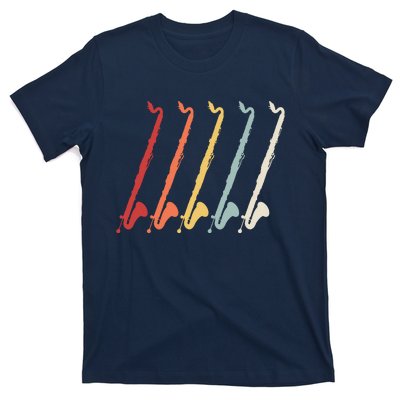 Vintage Retro 70s Bass Clarinet For Clarinet Players T-Shirt