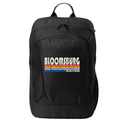 Vintage Retro 70s 80s Style Hometown Of Bloomsburg PA City Backpack