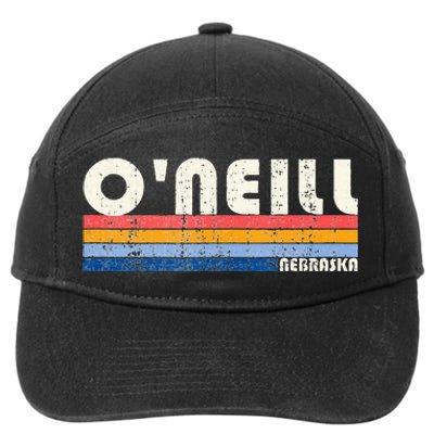 Vintage Retro 70s 80s Style Hometown Of ONeill NE 7-Panel Snapback Hat