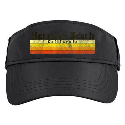Vintage Retro 70s 80s Hermosa Beach, CA Adult Drive Performance Visor
