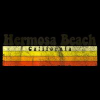 Vintage Retro 70s 80s Hermosa Beach, CA Bucket Hat