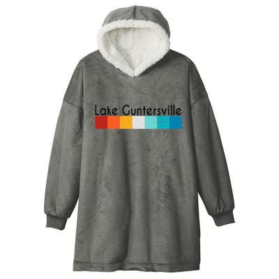 Vintage Retro 70s 80s Lake Guntersville Al Alabama Souvenir Hooded Wearable Blanket