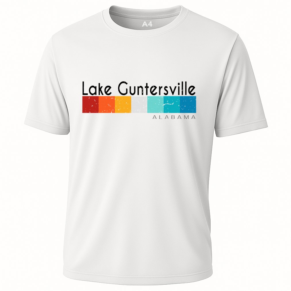 Vintage Retro 70s 80s Lake Guntersville Al Alabama Souvenir Cooling Performance Crew T-Shirt