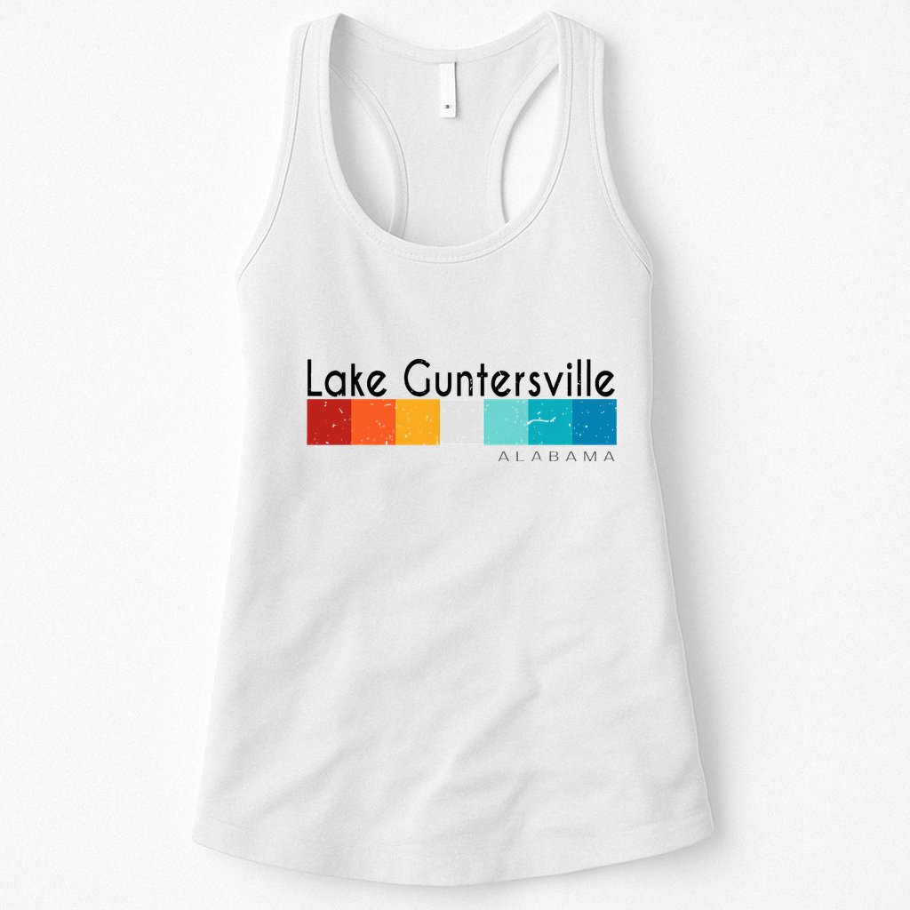Vintage Retro 70s 80s Lake Guntersville Al Alabama Souvenir Womens Tank Top