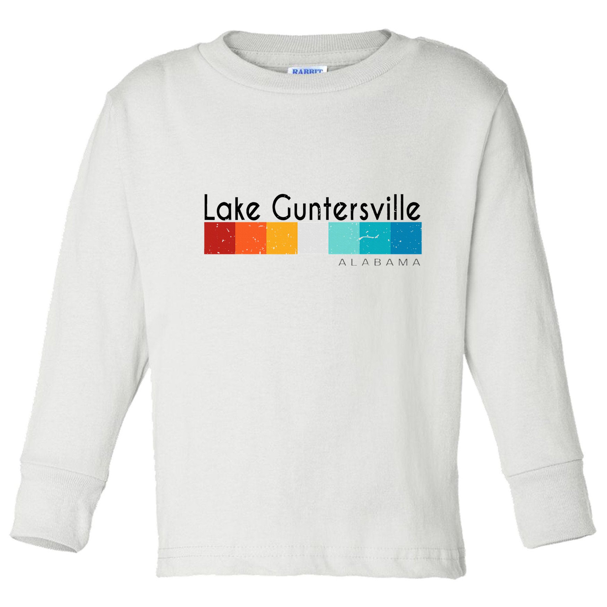 Vintage Retro 70s 80s Lake Guntersville Al Alabama Souvenir Toddler Long Sleeve Shirt