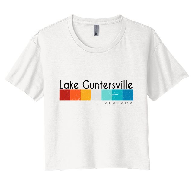 Vintage Retro 70s 80s Lake Guntersville Al Alabama Souvenir Crop Top