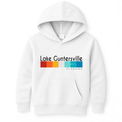 Vintage Retro 70s 80s Lake Guntersville Al Alabama Souvenir Kids Hoodie