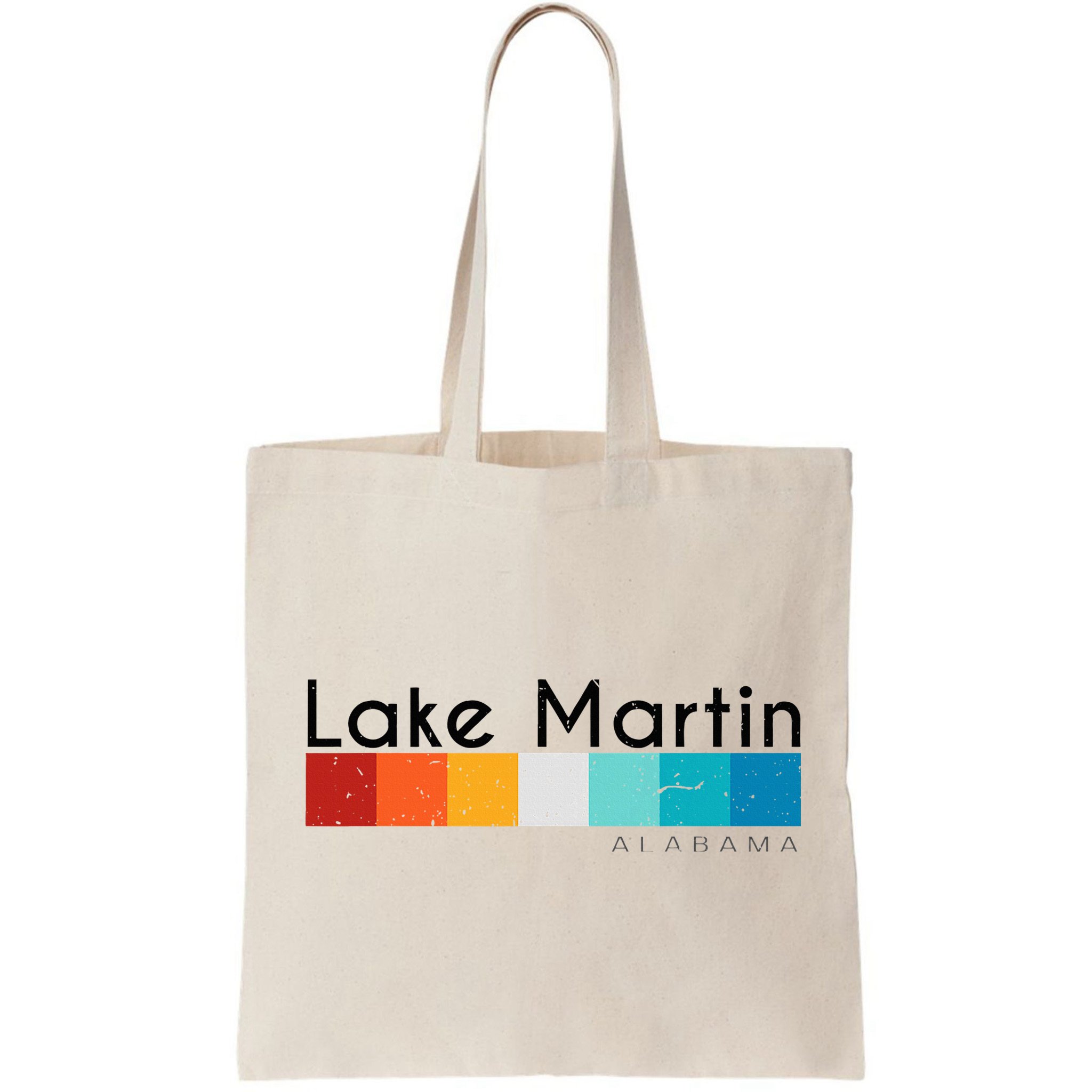 Vintage Retro 70s 80s Style Lake Martin Al Alabama Souvenir Bag