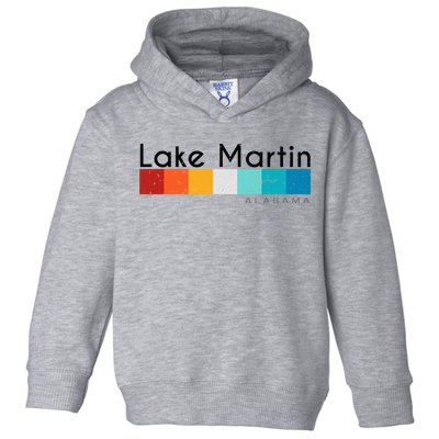 Vintage Retro 70s 80s Style Lake Martin Al Alabama Souvenir Toddler Hoodie