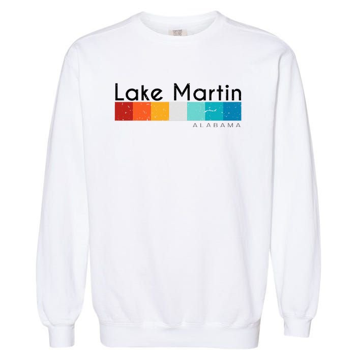 Vintage Retro 70s 80s Style Lake Martin Al Alabama Souvenir Garment-Dyed Sweatshirt