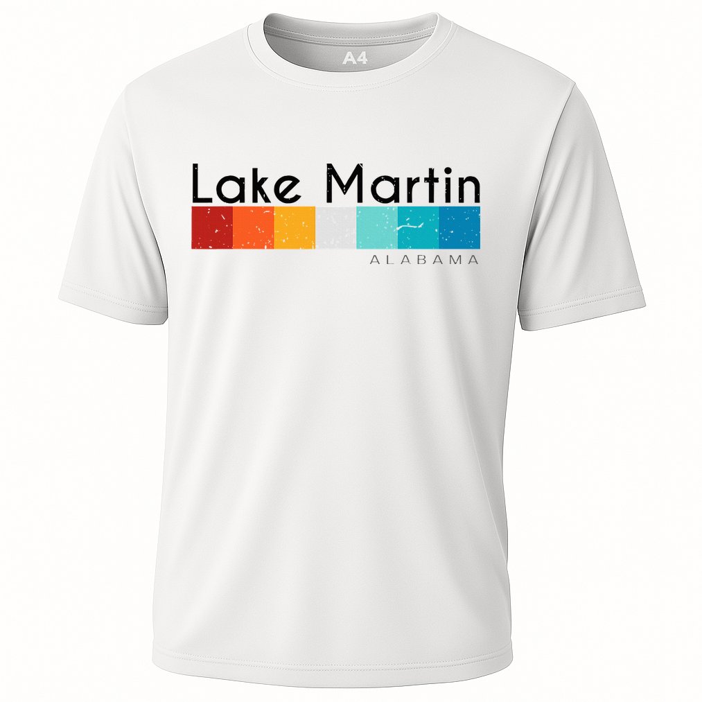 Vintage Retro 70s 80s Style Lake Martin Al Alabama Souvenir Performance Shirt