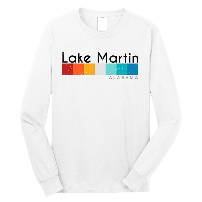 Vintage Retro 70s 80s Style Lake Martin Al Alabama Souvenir Long Sleeve Shirt