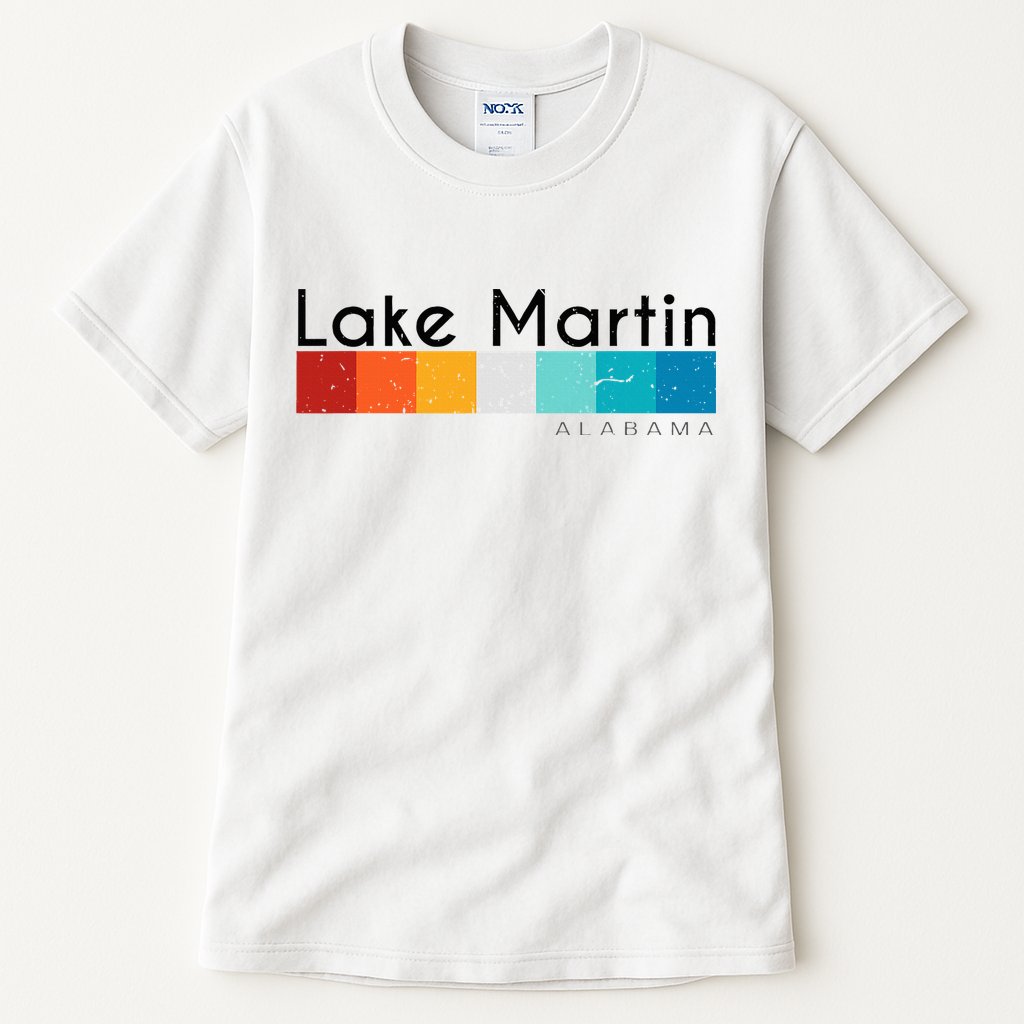 Vintage Retro 70s 80s Style Lake Martin Al Alabama Souvenir Tall T-Shirt