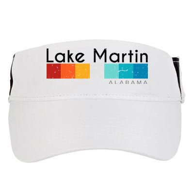 Vintage Retro 70s 80s Style Lake Martin Al Alabama Souvenir Adult Drive Performance Visor