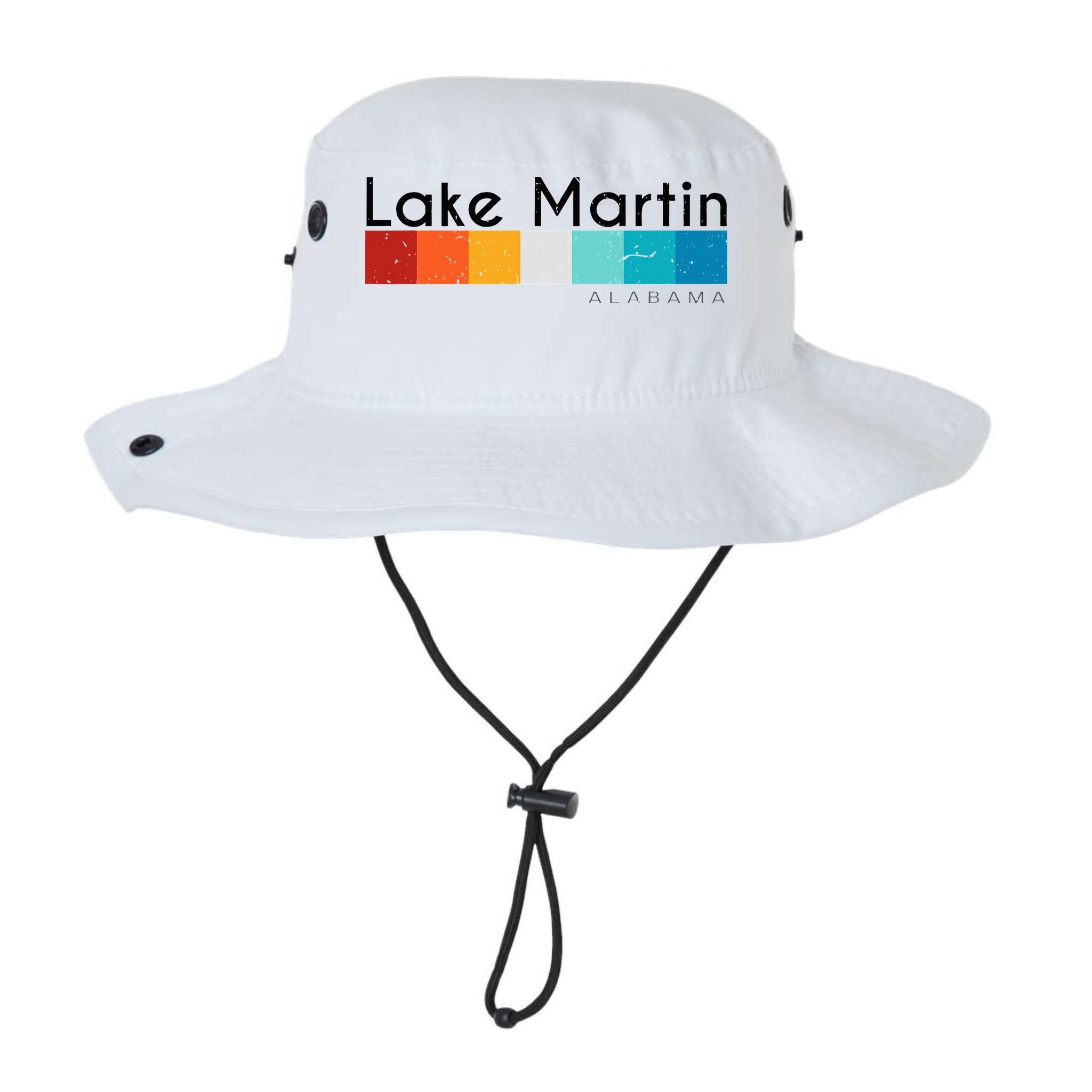 Vintage Retro 70s 80s Style Lake Martin Al Alabama Souvenir Bucket Hat