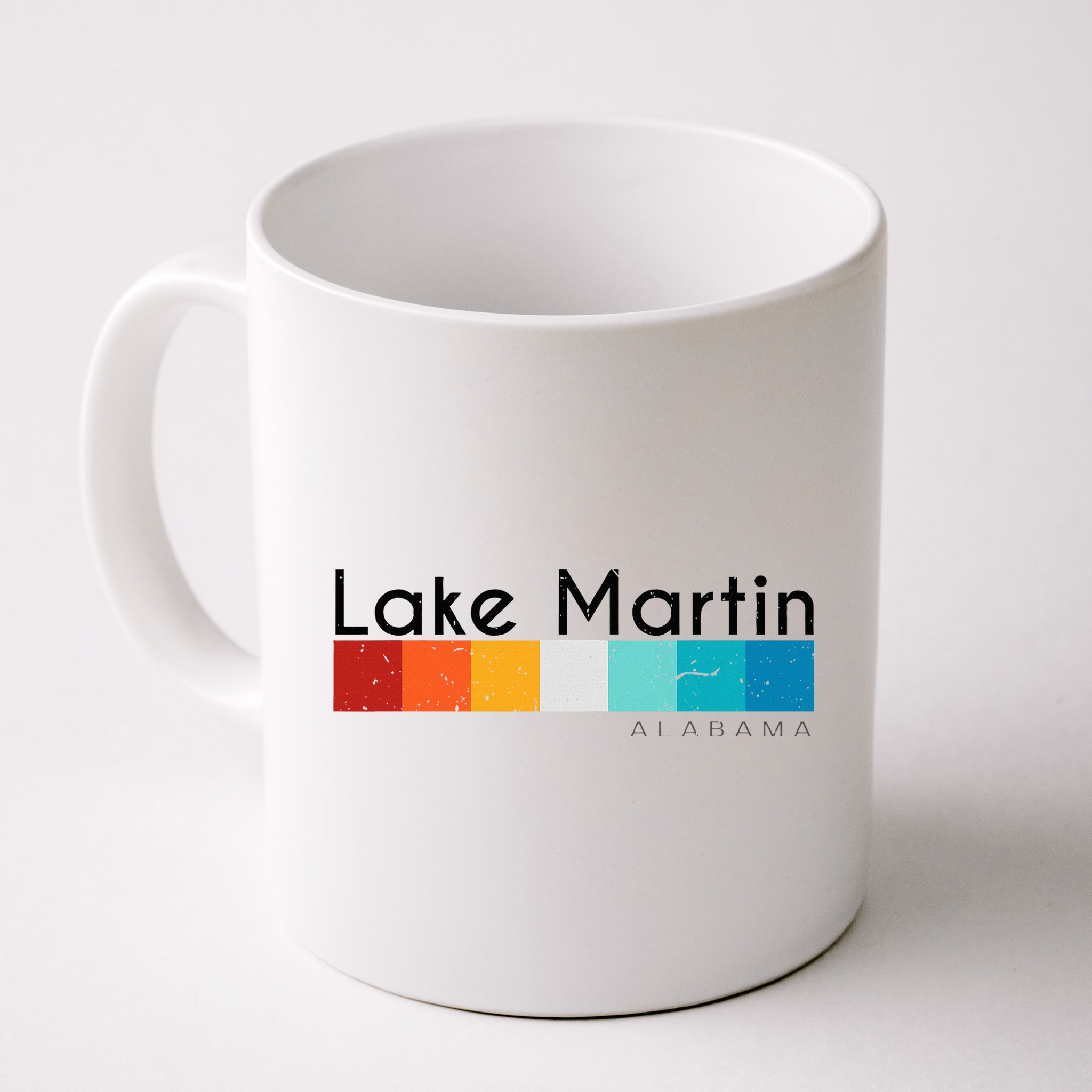 Vintage Retro 70s 80s Style Lake Martin Al Alabama Souvenir Mug