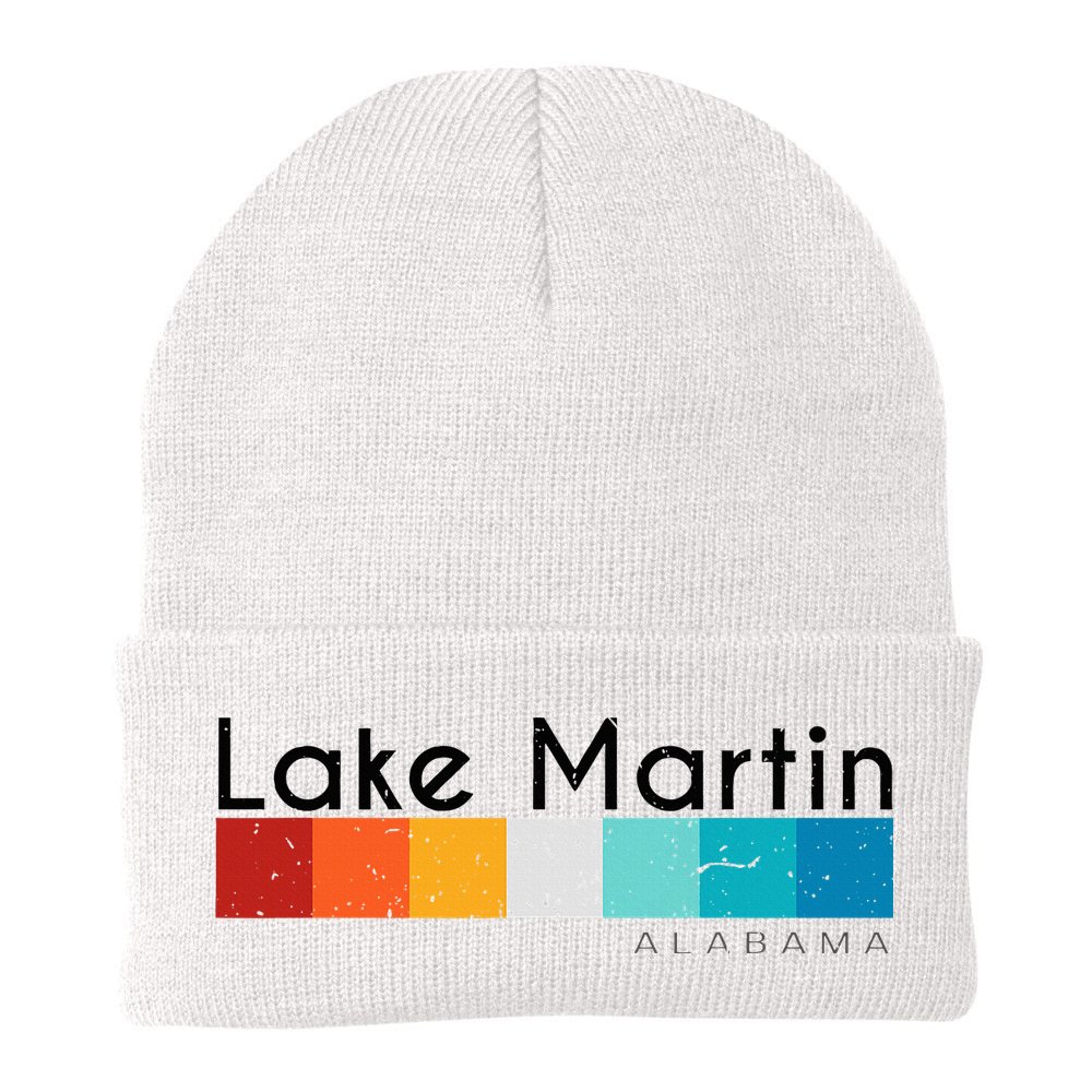 Vintage Retro 70s 80s Style Lake Martin Al Alabama Souvenir Beanie