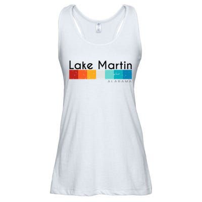 Vintage Retro 70s 80s Style Lake Martin Al Alabama Souvenir Ladies Essential Flowy Tank