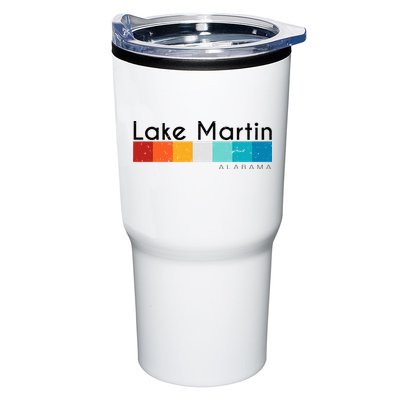 Vintage Retro 70s 80s Style Lake Martin Al Alabama Souvenir Tumbler