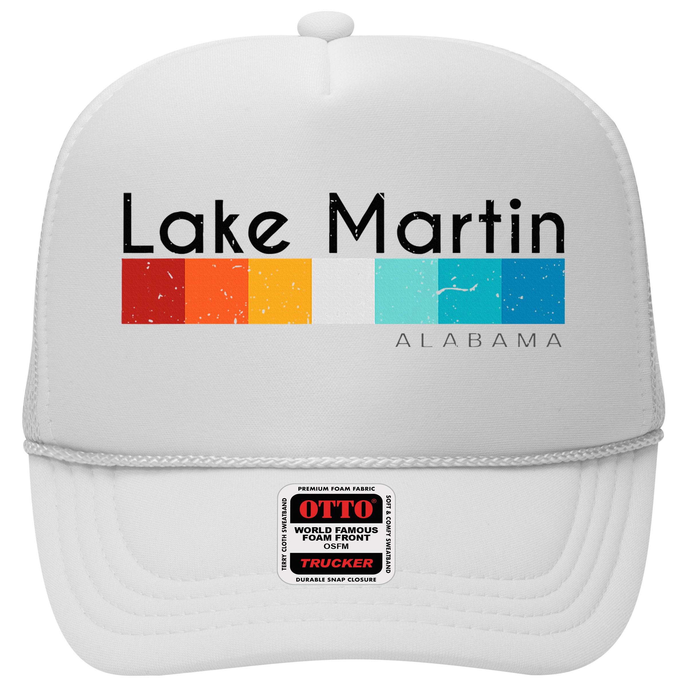 Vintage Retro 70s 80s Style Lake Martin Al Alabama Souvenir Hat