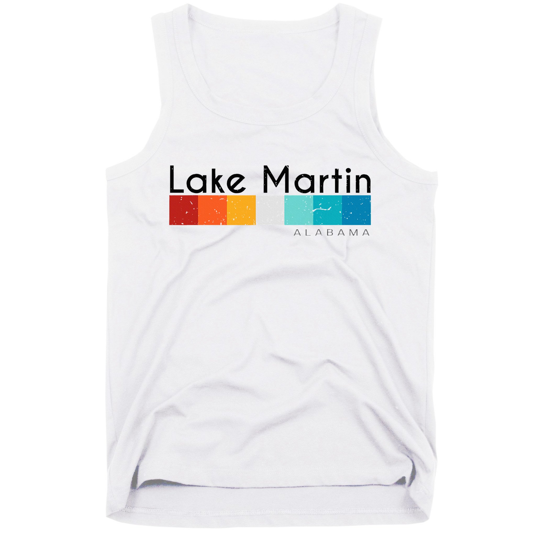 Vintage Retro 70s 80s Style Lake Martin Al Alabama Souvenir Tank Top