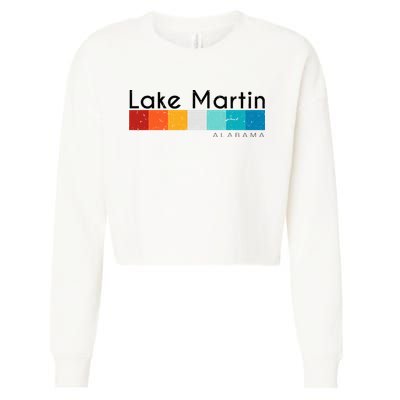 Vintage Retro 70s 80s Style Lake Martin Al Alabama Souvenir Cropped Pullover Crew