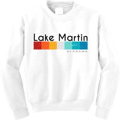 Vintage Retro 70s 80s Style Lake Martin Al Alabama Souvenir Kids Sweatshirt