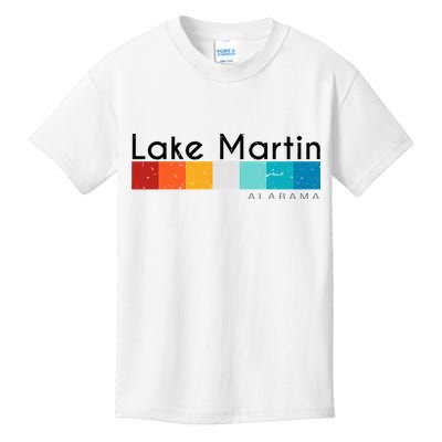Vintage Retro 70s 80s Style Lake Martin Al Alabama Souvenir Kids T-Shirt