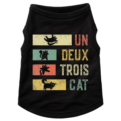 Vintage Retro 70s 80s 90s Un Deux Trois Cat Funny Cat Lover Doggie Tank