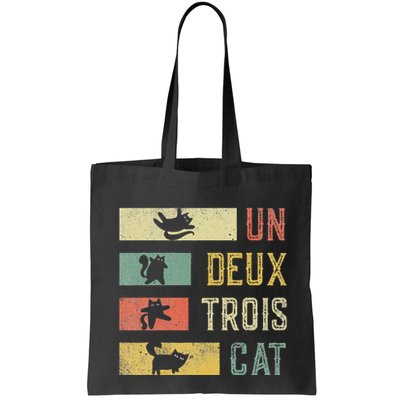 Vintage Retro 70s 80s 90s Un Deux Trois Cat Funny Cat Lover Bag