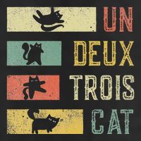 Vintage Retro 70s 80s 90s Un Deux Trois Cat Funny Cat Lover Golf Towel