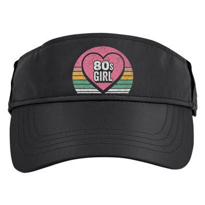 Vintage Retro 80s Girl Birthday Party Women Adult Drive Performance Visor