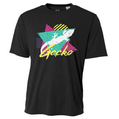 Vintage Retro 80s Or 90s Gecko Lizard Cooling Performance Crew T-Shirt