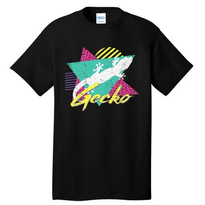 Vintage Retro 80s Or 90s Gecko Lizard Tall T-Shirt