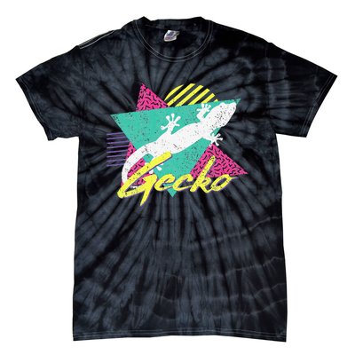 Vintage Retro 80s Or 90s Gecko Lizard Tie-Dye T-Shirt