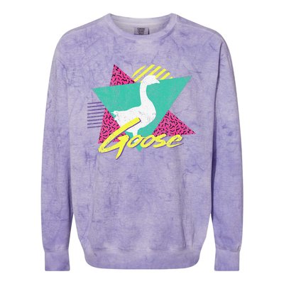 Vintage Retro 80s Or 90s Goose Colorblast Crewneck Sweatshirt