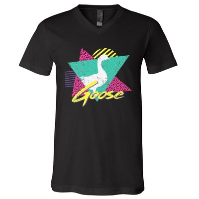 Vintage Retro 80s Or 90s Goose V-Neck T-Shirt