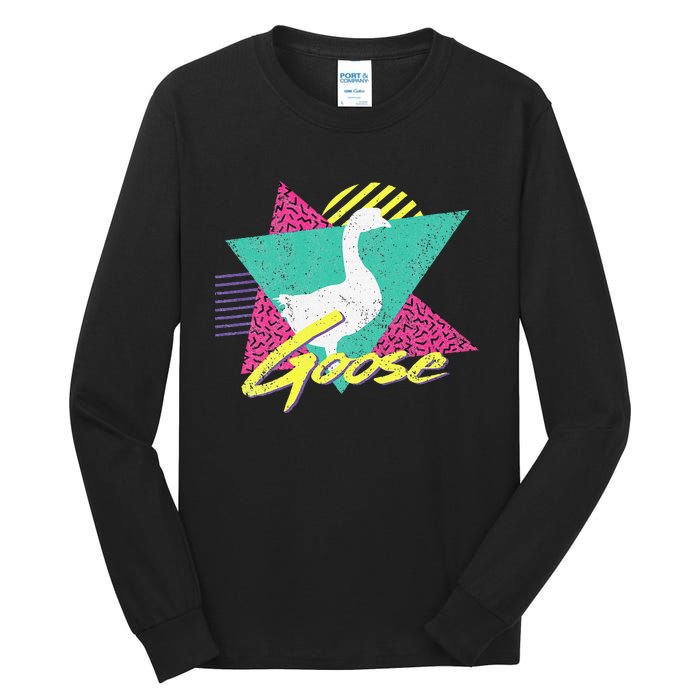 Vintage Retro 80s Or 90s Goose Tall Long Sleeve T-Shirt