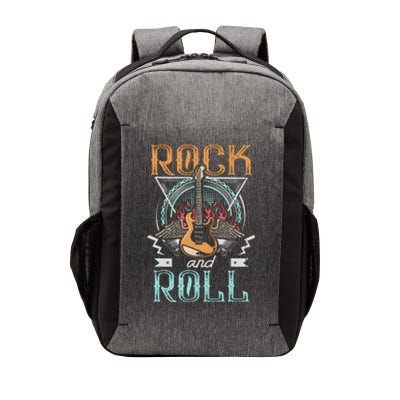 Vintage Retro 80s Rock & Roll Music Guitar Wings Vector Backpack