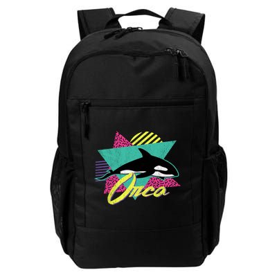 Vintage Retro 80s Or 90s Orca Killer Whale Gift Backpack