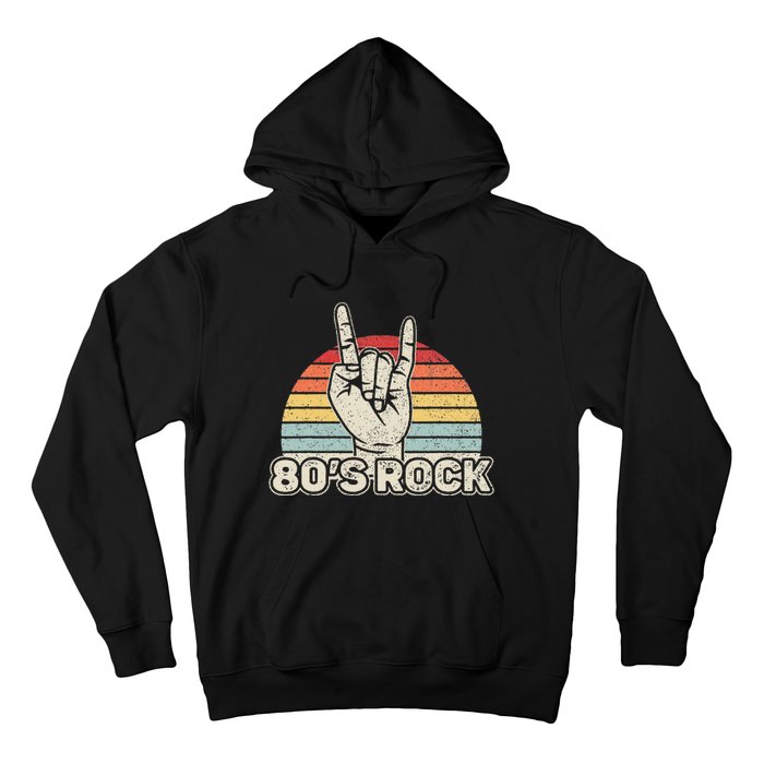 Vintage Retro 80s Rock Band Hoodie