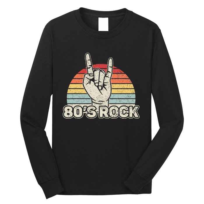 Vintage Retro 80s Rock Band Long Sleeve Shirt