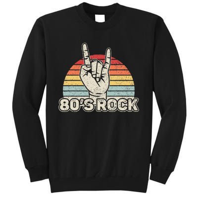 Vintage Retro 80s Rock Band Tall Sweatshirt