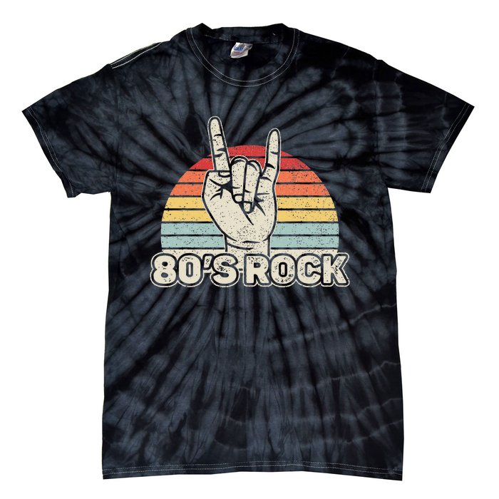 Vintage Retro 80s Rock Band Tie-Dye T-Shirt